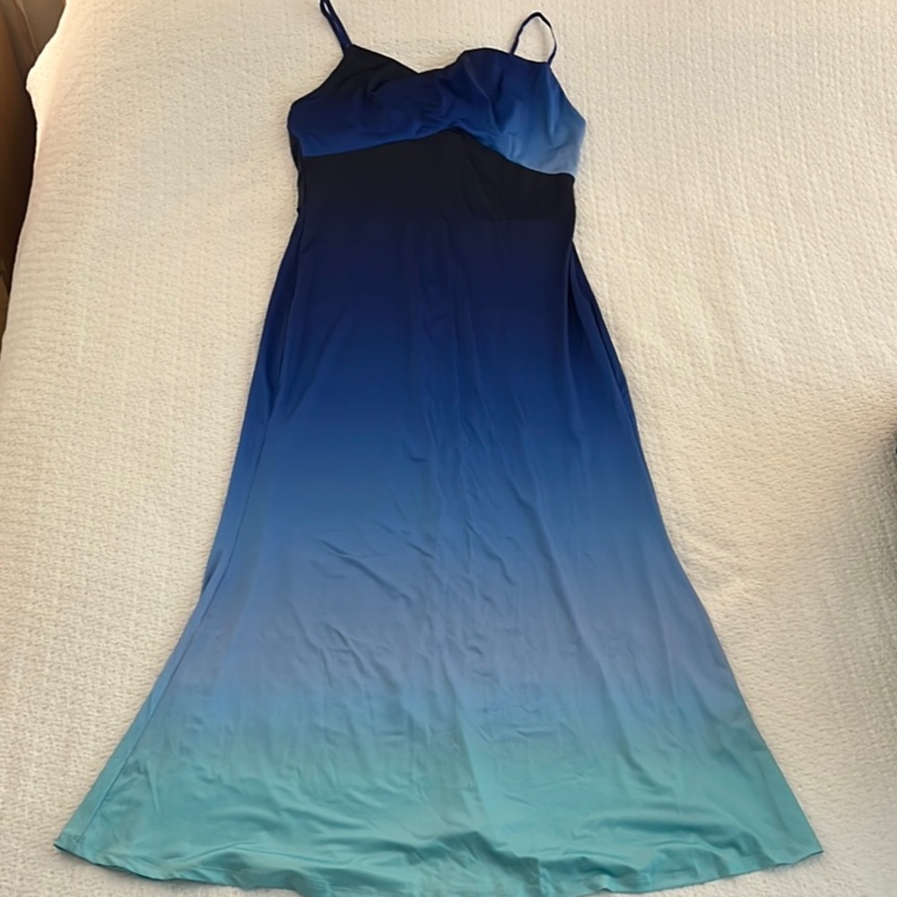 SHEIN Blue Ombre Maxi Dress